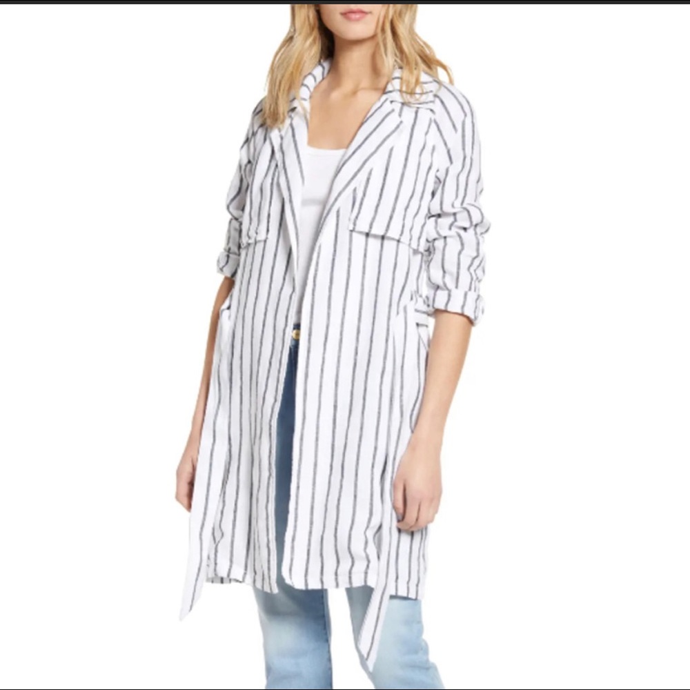 Chelsea28 linen trench coat